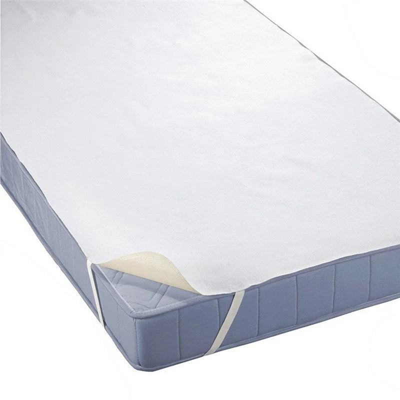 Protège-matelas Imperméable Extensible - 90x190 Cm, Bonnet 35 Cm, 100% Polyester - Blanc, Lavable Machine - 11