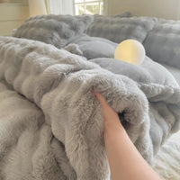 Housse de Couette Effet Fourrure Douce