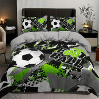 Housse de couette avec un gros ballon de football