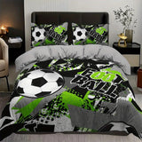 Housse de couette avec un gros ballon de football