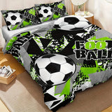 Parure de Lit Football Street Art Ballon Vert