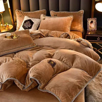 Parure de lit Marron ultra doux