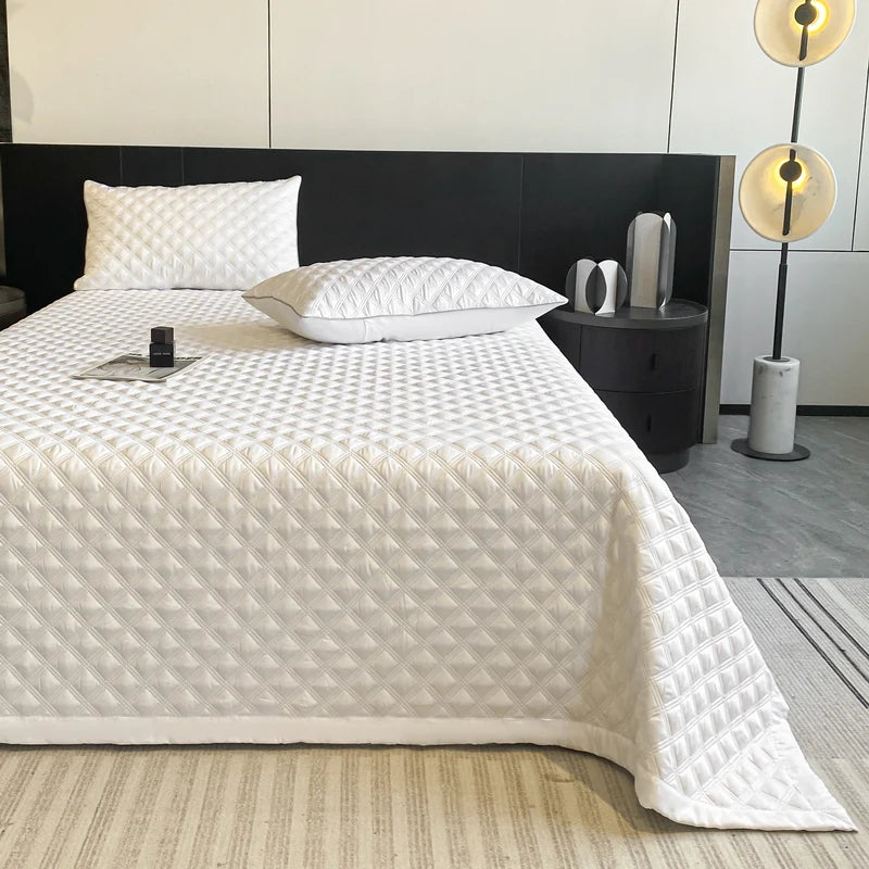 Couvre Lit Blanc Moderne