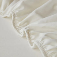 Drap Housse Blanc et Simple en Coton