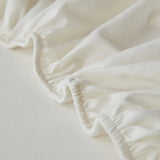 Drap Housse Blanc et Simple en Coton