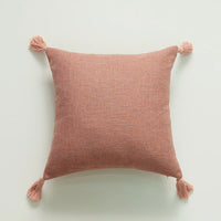 Housse Coussin Design au Style Japonais rose sur fond blanc