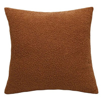 Housse Coussin Douce et Ultra Confortable marron sur fond blanc