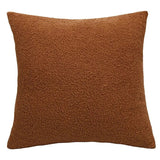 Housse Coussin Douce et Ultra Confortable marron sur fond blanc