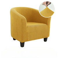 Housse de Fauteuil Cabriolet Jaune avec Carrés