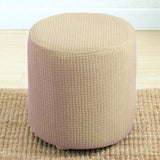 Housse de Pouf Extensible et Élégante beige dans un intérieur