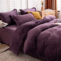 Parure de lit cocooning en tissu effet polaire – Douceur et chaleur