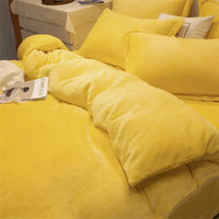 Parure de lit cocooning en tissu effet polaire – Douceur et chaleur