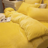 Parure de lit cocooning en tissu effet polaire – Douceur et chaleur